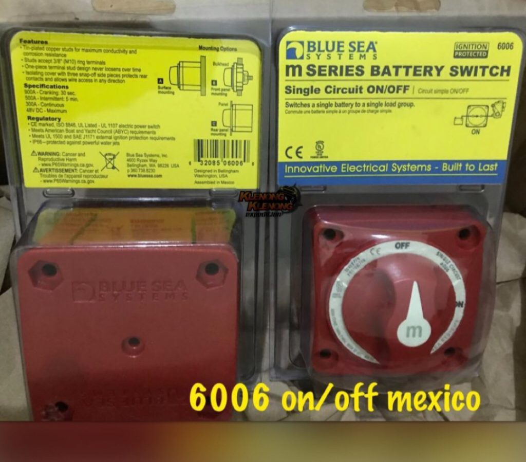 Blue Sea 6006 M Series Battery Switch ON/OFF 300A Original